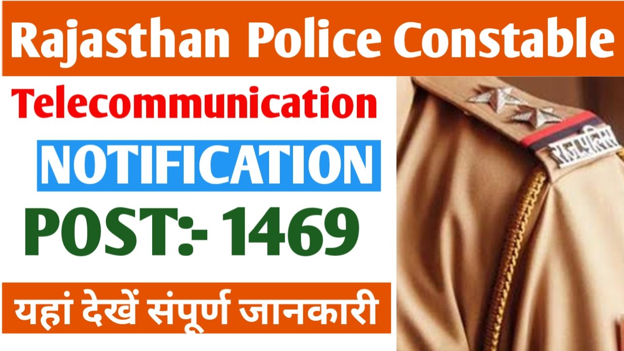 Eligibility, Dates & Selection Process – Rajasthan Police Constable Telecommunication Recruitment 2025